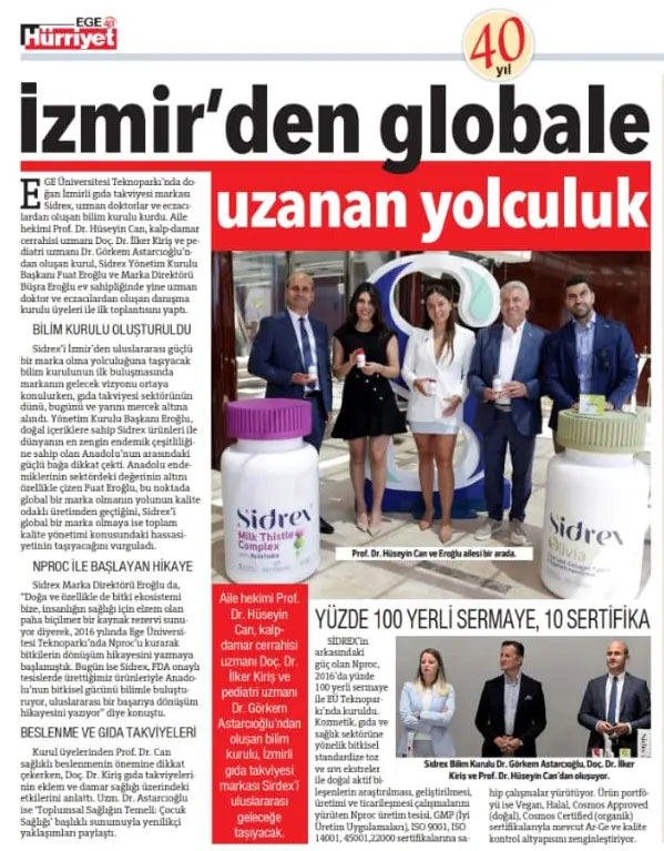 Hürriyet Ege 40.Yıl Özel Gazetesinde Yer Aldık
