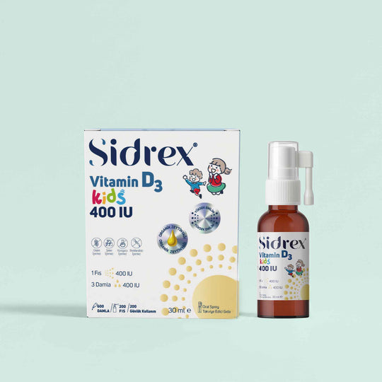 Sidrex Vitamin D3 Kids 400 IU | Çocuklar İçin Takviye Edici Gıda